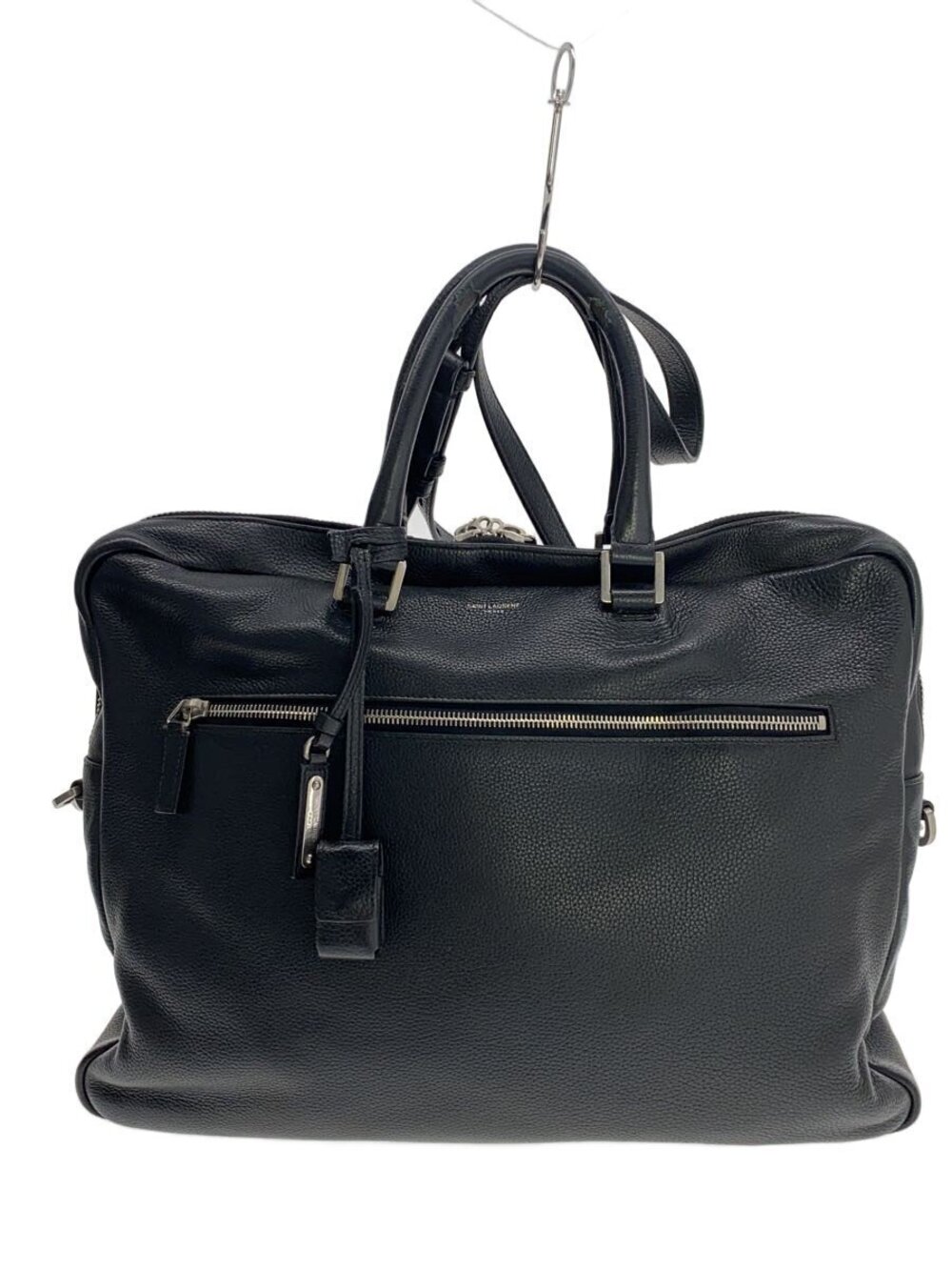 SAINT LAURENT Briefcase Leather Black